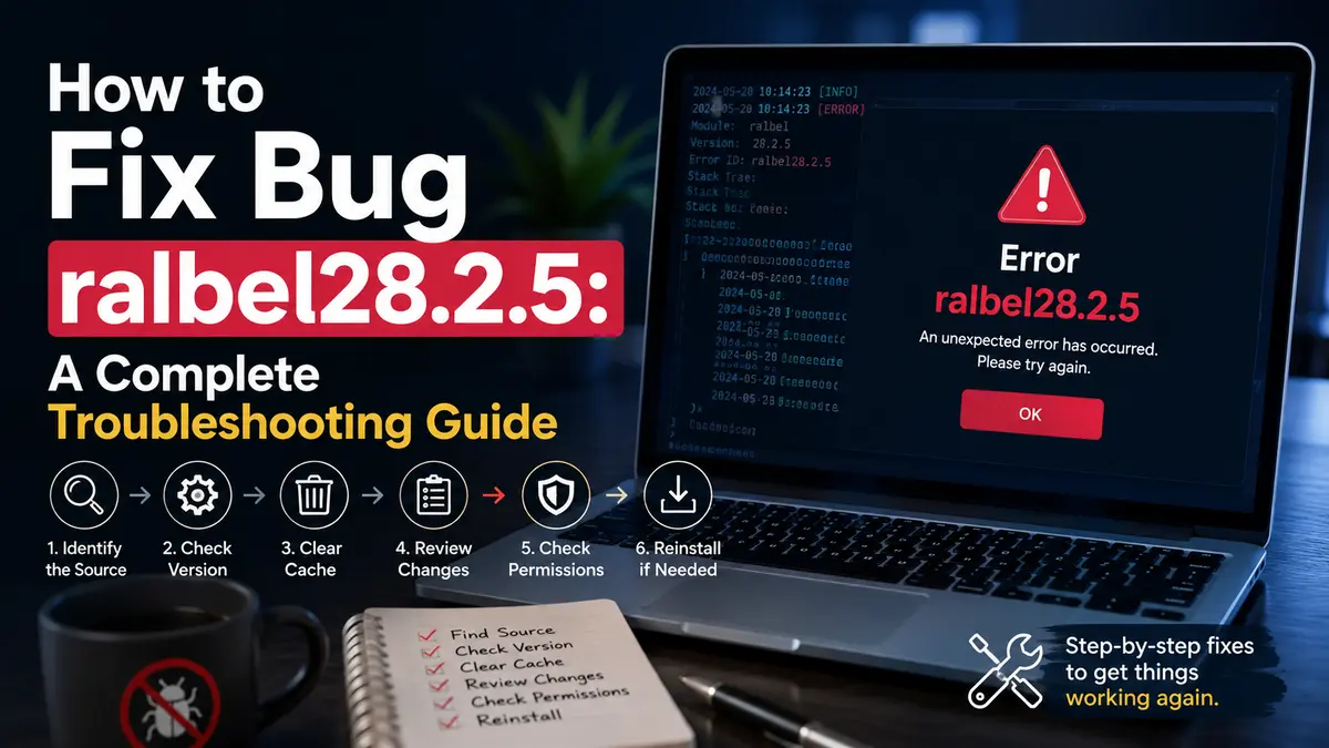 How to Fix Bug ralbel28.2.5 A Complete Troubleshooting Guide